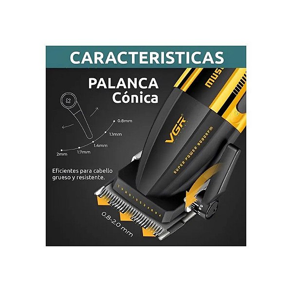 Máquina VGR V-285 Barba/Cabelo Super Power 9000