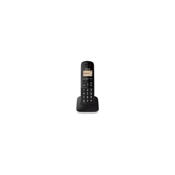 Telefone sem fio Panasonic KX-TGB310LAW com base e bina / 110V - Branco / Preto
