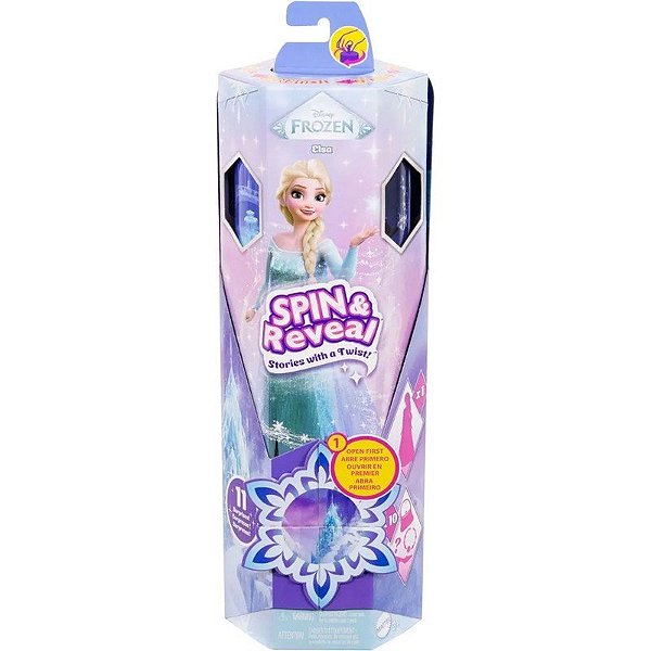 Boneca Elsa Disney Frozen Spin & Reveal Mattel - JBG59