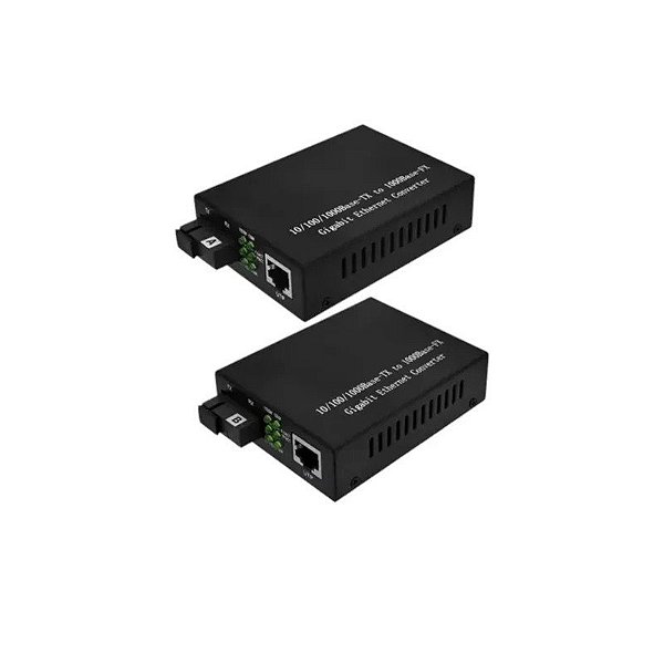 Conversor de Mídia Fibra 60KM 10/100/1000M HL-2111S-60AB Gigabit Par