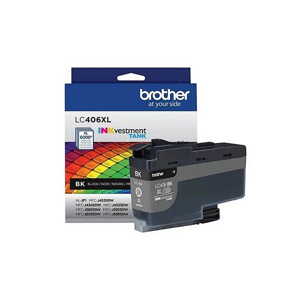 Cartucho de Tinta Brother LC406XL BK Preto (MFC-J6955)