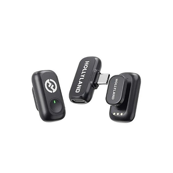 Microfone Sem Fio Hollyland Lark A1 Mini Duo USB-C - Preto