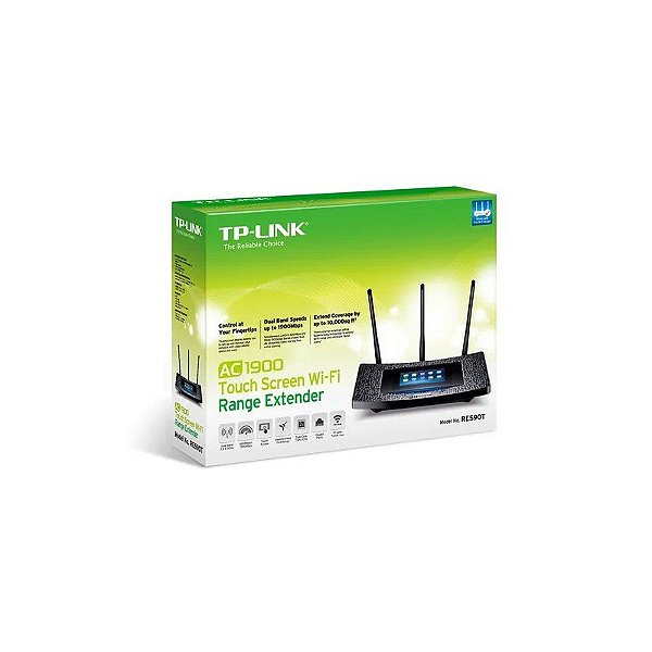 Roteador WiFi AC TP-Link RE590T Touch AC1900 Dual Band LR