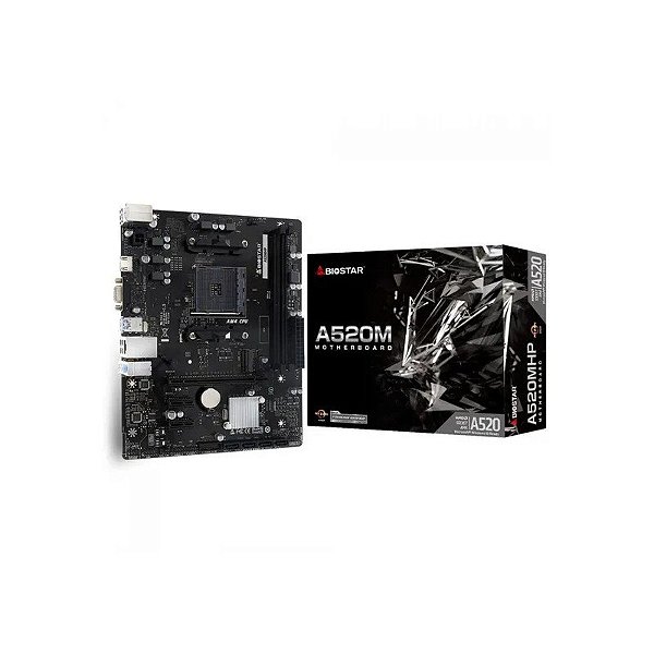 Placa-Mãe AMD AM4 Biostar A520MHP Micro ATX DDR4