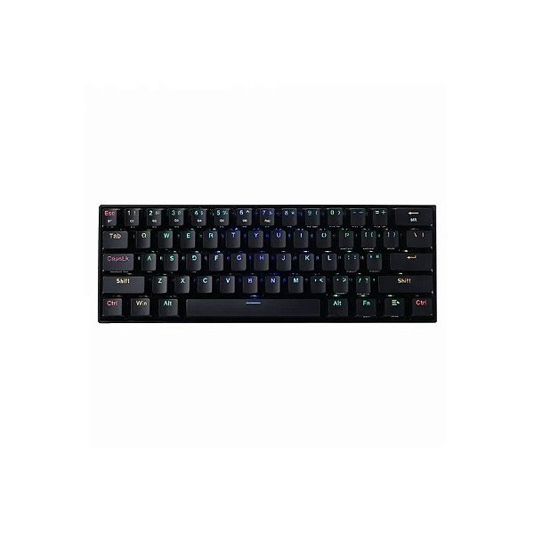 Teclado Mecânico Redragon K530RGB Draconic Sem Fio Preto K530-RGB