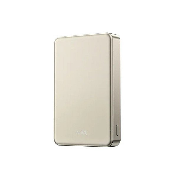 Carregador Portátil Magnético Ultrafino Wiwu P15-1 de 10000 Mah - Dourado
