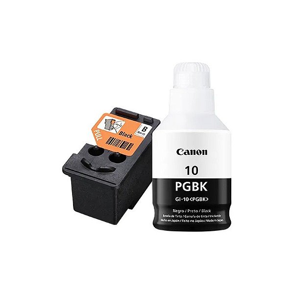 Kit Canon Cabeça de Impressão Preto BH-10 + Frasco de Tinta GI-10 BK