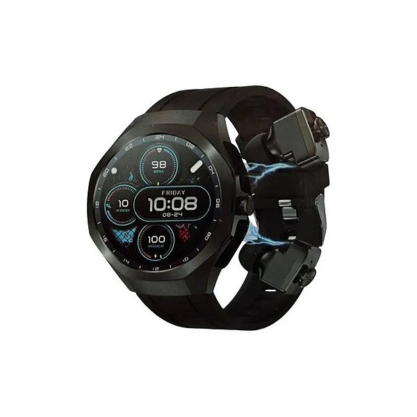 Relógio Inteligente G-Tide R9 Edge + Fone de Ouvido - Cinza