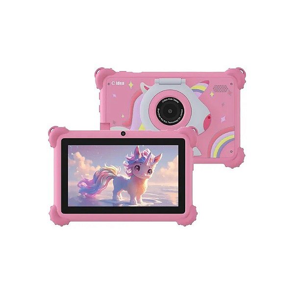 Tablet C Idea CM88 Kids Wi-Fi 7" 8/256GB Rosa + Capa/Brindes