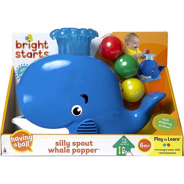Brinquedo Colorido Baleia Assopro - Bright Starts