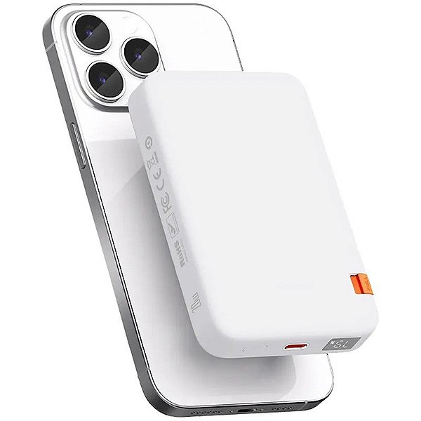 Carregador Portátil Mcdodo MC-510 10000mAh 20W Power Bank Magnético Sem Fio Branco