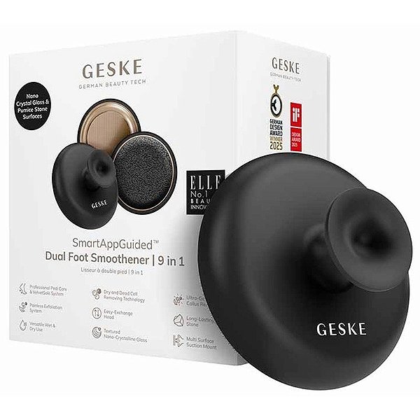 Pedra-pomes Pedicure GESKE Alisador Duplo para os Pés 9 em 1 - Cinza