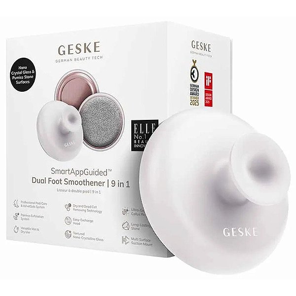 Kit de Pedicura Pómez GESKE Dual Foot Smoothener 9 em 1 - Starlight