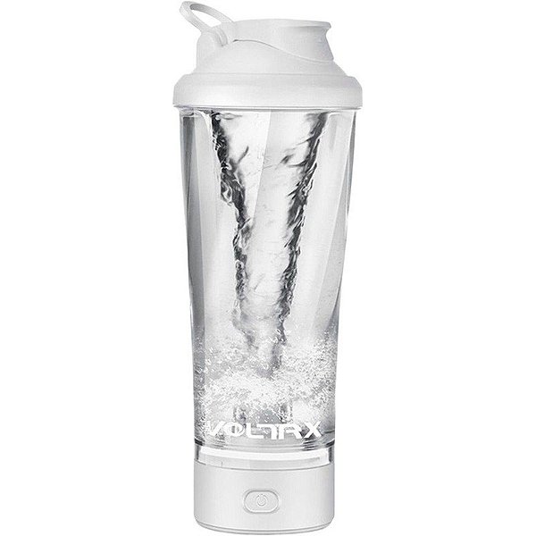 Garrafa Voltrx VortexBoost Elétrica Agitadora (700mL) - Branca