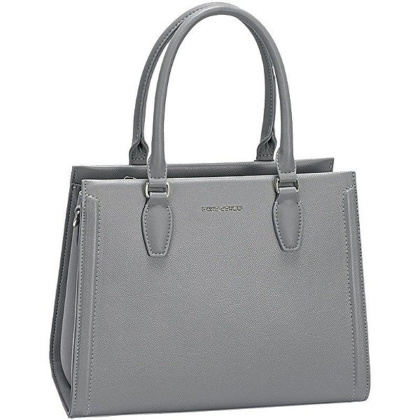 Bolsa David Jones Feminina CM7651 Cinza Aço
