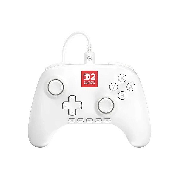 Controle Powera com Lumectra para Nintendo Switch 2 USB - Branco (PWA-A-15291)