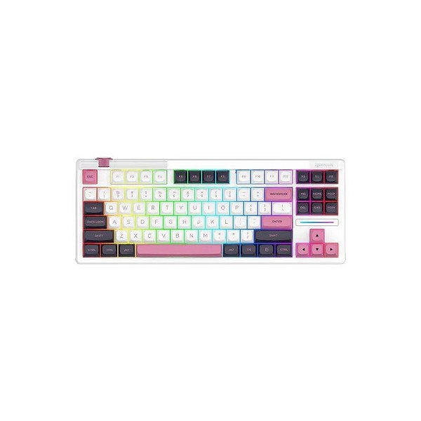 Teclado Gamer Redragon Otiim K729WBP RGB Layout 80% USB-C - Branco