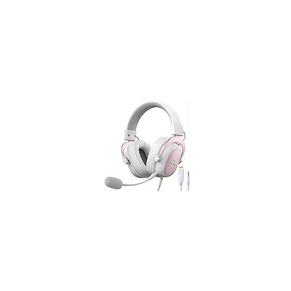 Fone de Ouvido Gamer Redragon H510W Zeus 2 com Fio - Branco