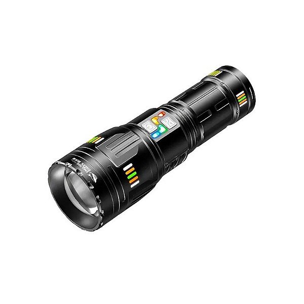 Lanterna LED Smiling Shark SD-5995 - Preto