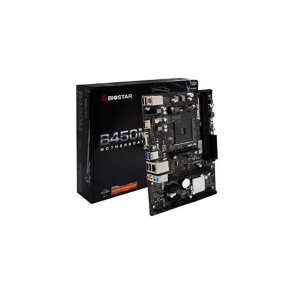 Placa-mãe AM4 Biostar B450MHP DDR4/VGA/PCI-Express 3.0