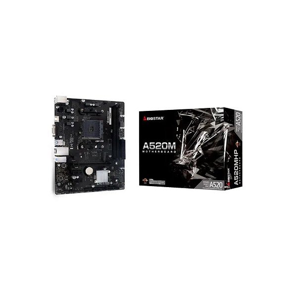 Placa Mãe Biostar A520MHP 2XDDR4 Socket AM4 Chipset A520 Micro ATX