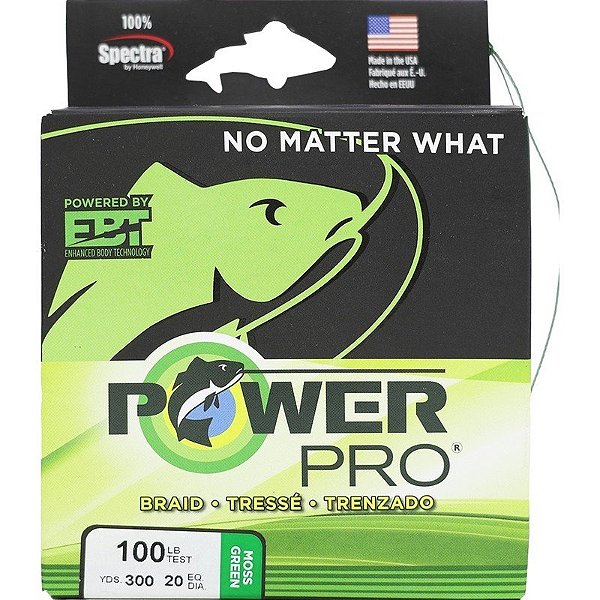 Linha Multifilamento Power Pro Trançado 100lb 45kg 0.46mm 275m