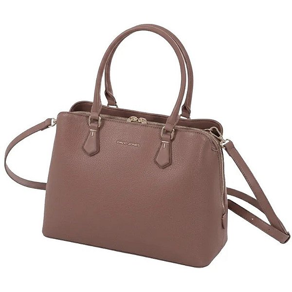 Bolsa Feminina David Jones CM7648 Rosa Adobe