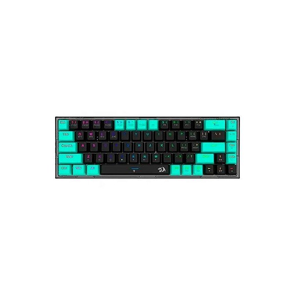 Teclado Mecânico Redragon Castor K631RGB-Pro-BG Preto/Verde