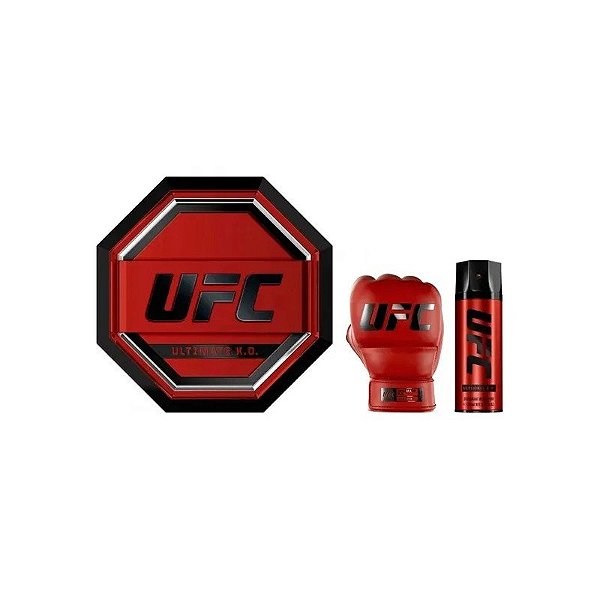 Perfume Ufc Ultimate Ko Eau de Parfum Masculino 100ml + Body Spray 200ml