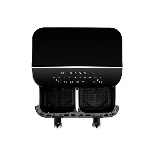 Fritadeira Elétrica Air Fryer Multilaser GO219USA 110 Preta 110V 8L 1800W