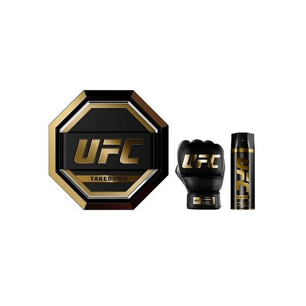 Perfume UFC Takedown Eau de Parfum Masculino 100ml + Body Spray 200ml
