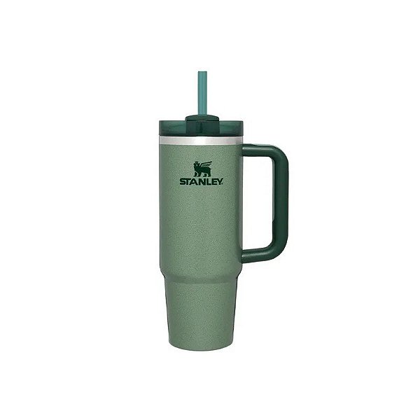 Stanley Copo Térmico The Quencher H2.0 Flowstate Tumbler 887ML - Verde Martelinho