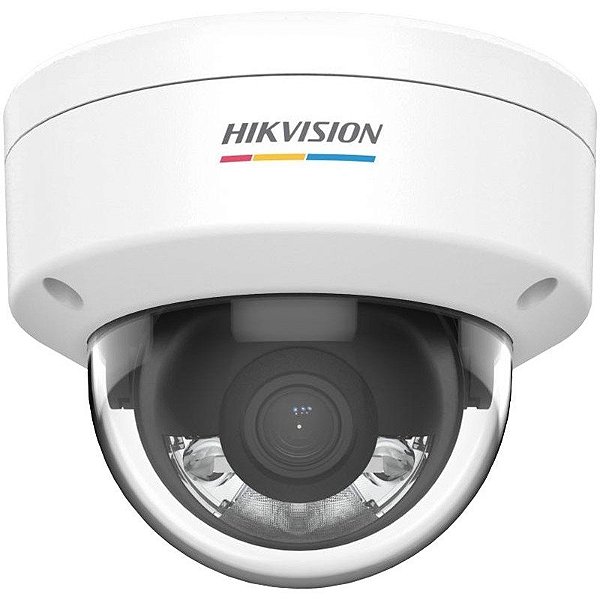 Câmera IP Rede CCTV Hikvision DS-2CD1127G2-LUF 2.8mm 2MP Dome ColorVu
