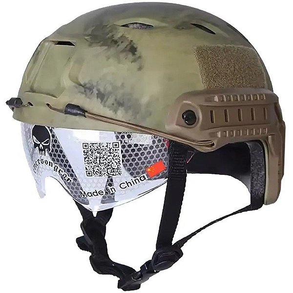 Capacete Tático Emersongear EM8818D Capacete Rápido/Óculos de Proteção Tipo BJ - AT