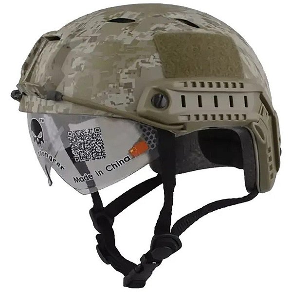 Capacete Tático Emersongear EM8818E Capacete Rápido/Óculos de Proteção Tipo BJ - DD