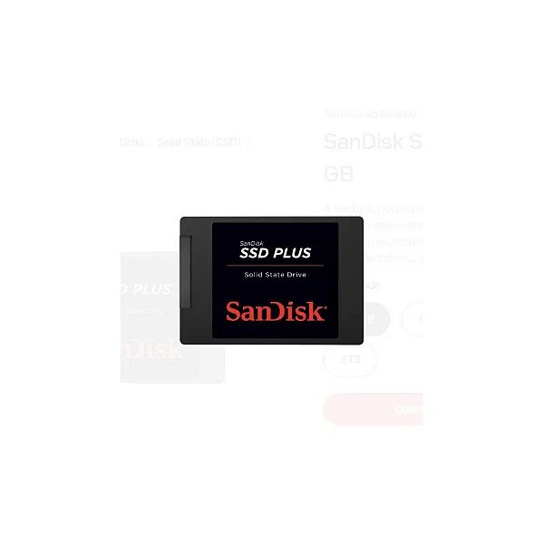 SSD Sandisk 250GB G28 Plus 2.5" SATA 3 SDSSDA-250G-G28 545/550 MB/s