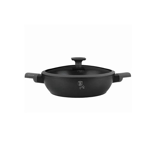 Wok Berlinger Haus com Tampa Antiaderente Preto 28CM