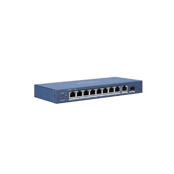 Hub de Switch Hikvision 08P 1100/1000MBPS Poe DS-3E0510P-e/M
