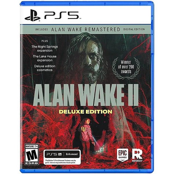 Jogo Alan Wake II Edição Deluxe + Alan Wake Remasterizado Edição Digital - PS5