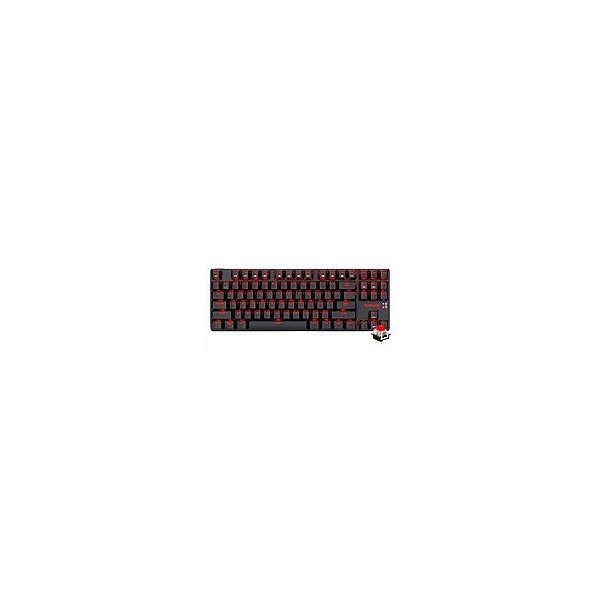 Teclado Gamer Mecânico Redragon K590-Re Mahoraga Wireless / Vermelho / Inglês - Preto