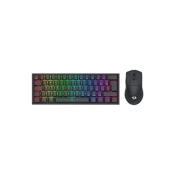 Kit Gamer Redragon Teclado K617RGB-SP + Mouse M724 - S143