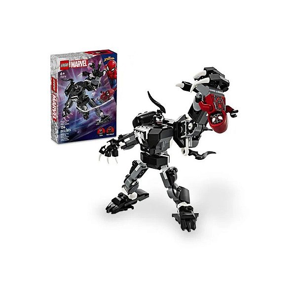 Jogo Lego Marvel Venom Mech Armor Contra Miles Morales 134 Peças