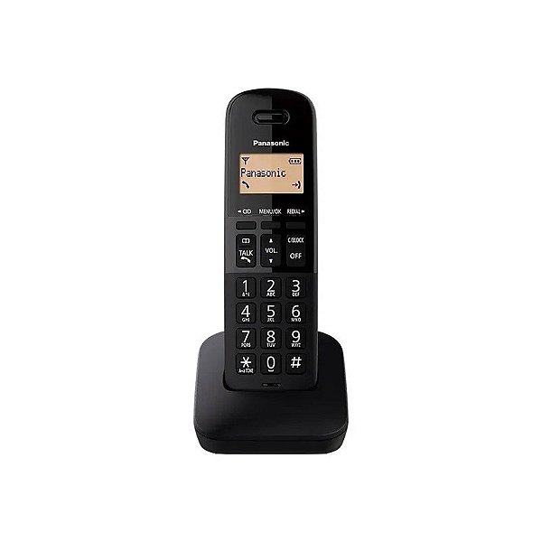 Telefone Sem Fio Panasonic KX-TGB310 com Identificador de Chamadas - Preto