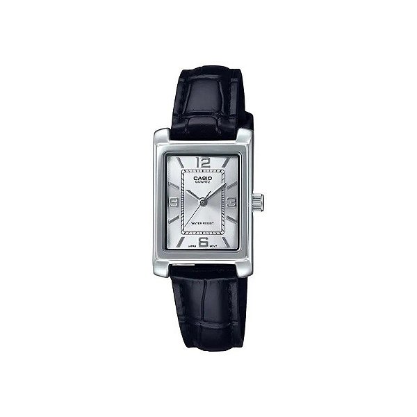 Relógio Casio LTP-1234LL-7ADF Analógico Feminino - Prata/Branco/Preto