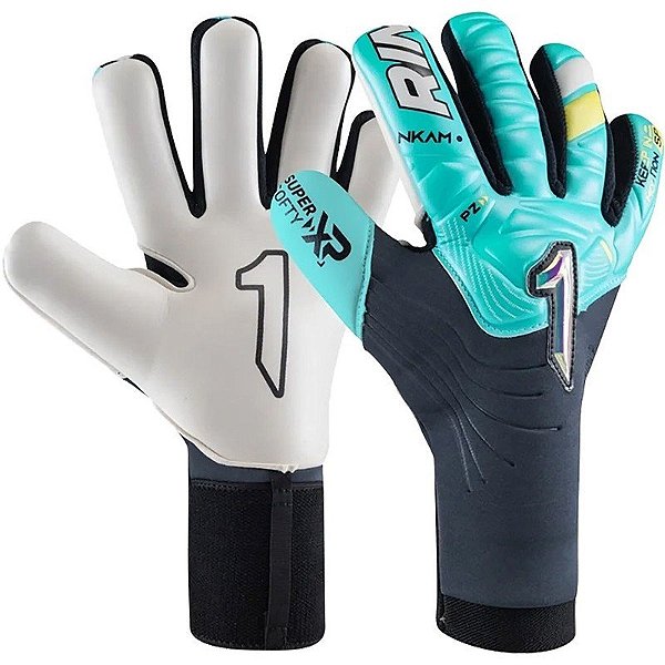 Luva de Goleiro Infantil Rinat Nkam Semi Inf - Verde Água/Oxford