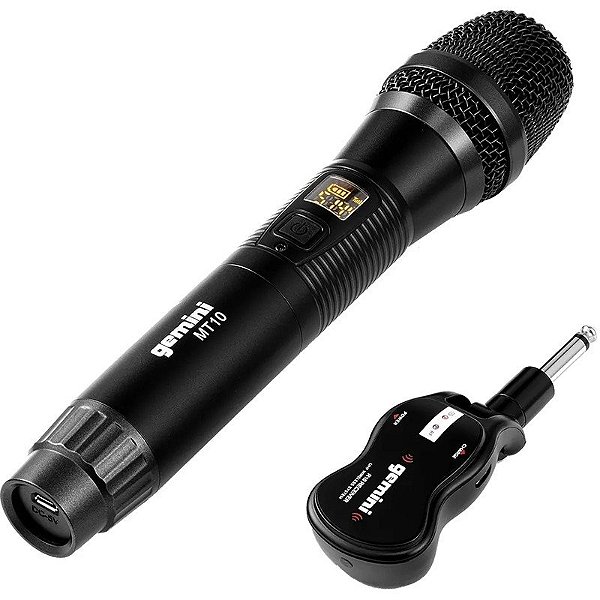 Microfone Sem Fio UHF Gemini GMU-M100