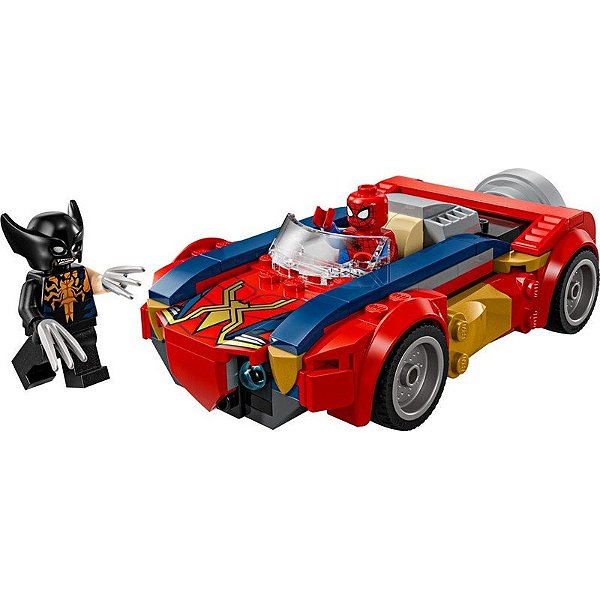Jogo Lego Marvel Homem-Aranha Carro vs. Venomizado Wolverine - 76336 (134 peças)