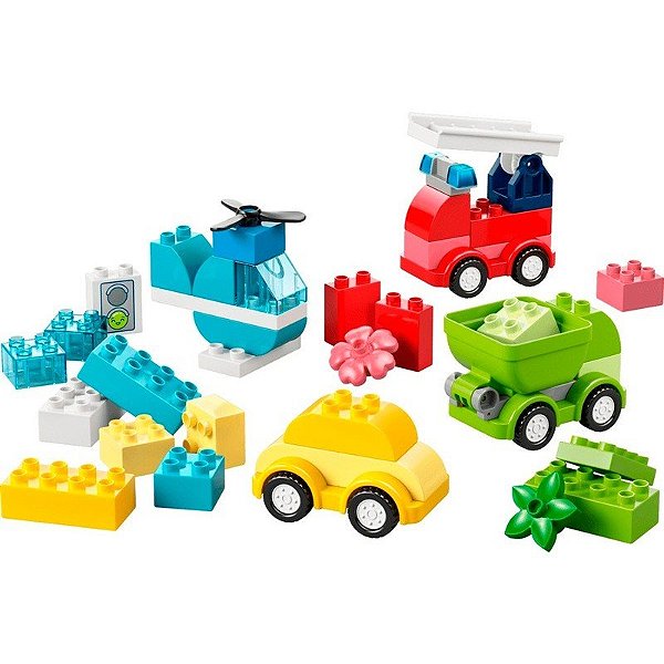 Kit de Construção Lego Duplo Meus Primeiros Veículos Criativos - 10474 (42 peças)