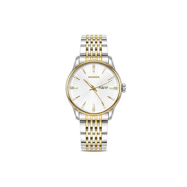 Relógio Masculino Analógico Hummer WH2-224655 Dourado/Prateado