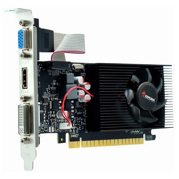 Placa de Vídeo KeepData NVIDIA GeForce GT730 2GB DDR3 VGA/DVI-D/HDMI